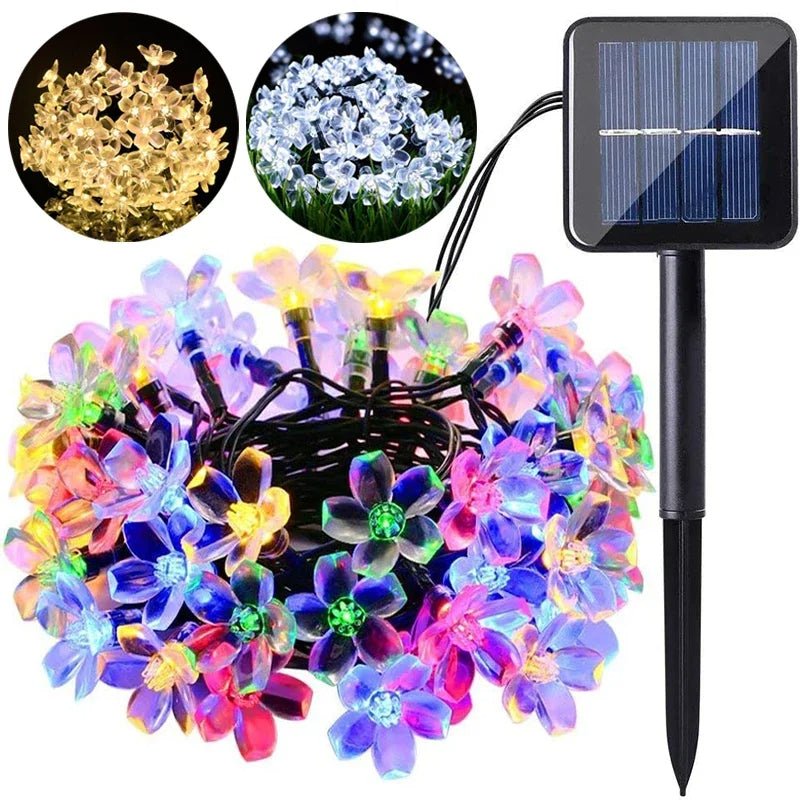 Avtoit | Solar Cherry Blossom String Lights – Waterproof Fairy Lighting for Gardens, Weddings, Parties, & Christmas Décor