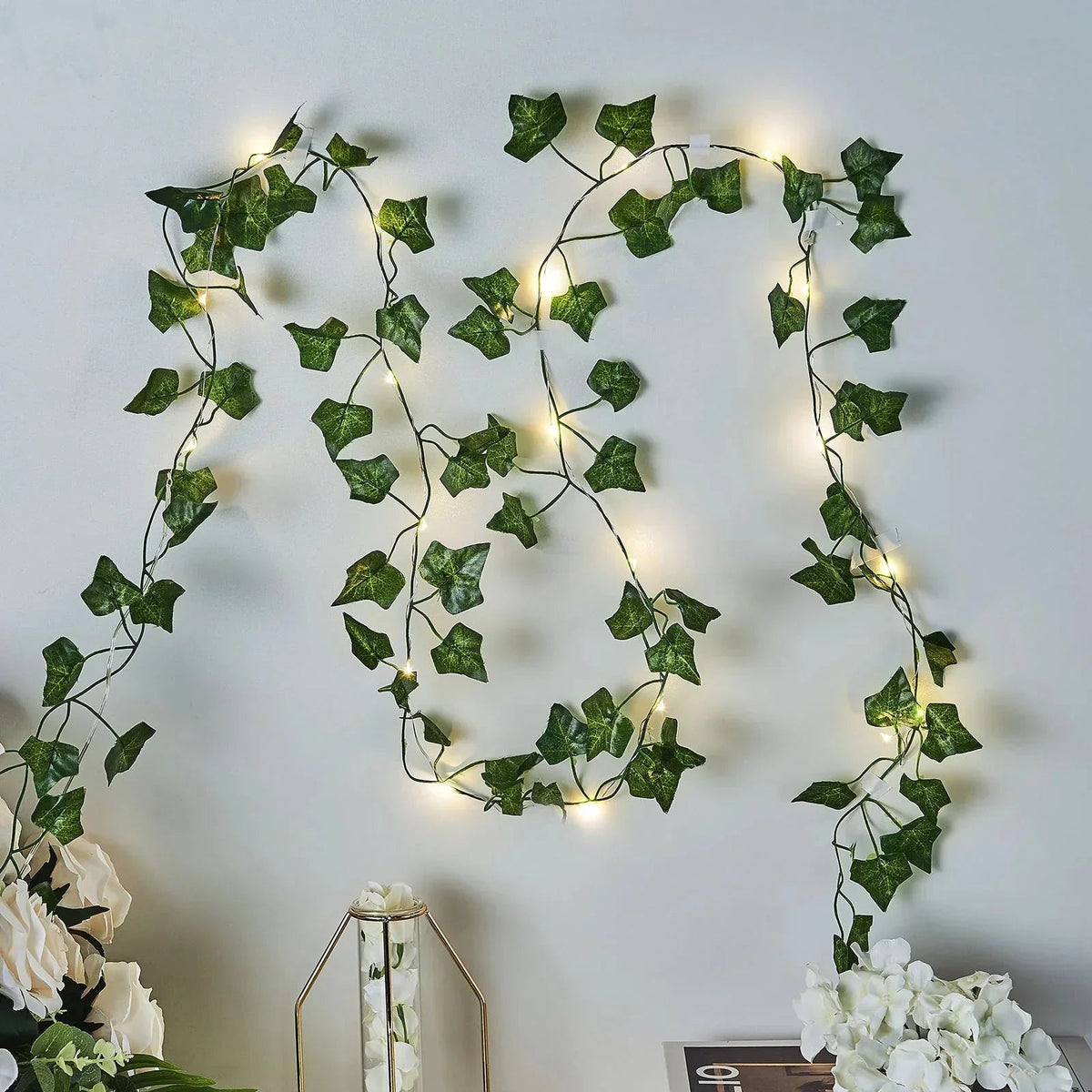 Avtoit | IvyGlow Solar Light Chain Ivy | Waterproof | LED Mood Light for Garden & Balcony | Decor for Outdoor Areas