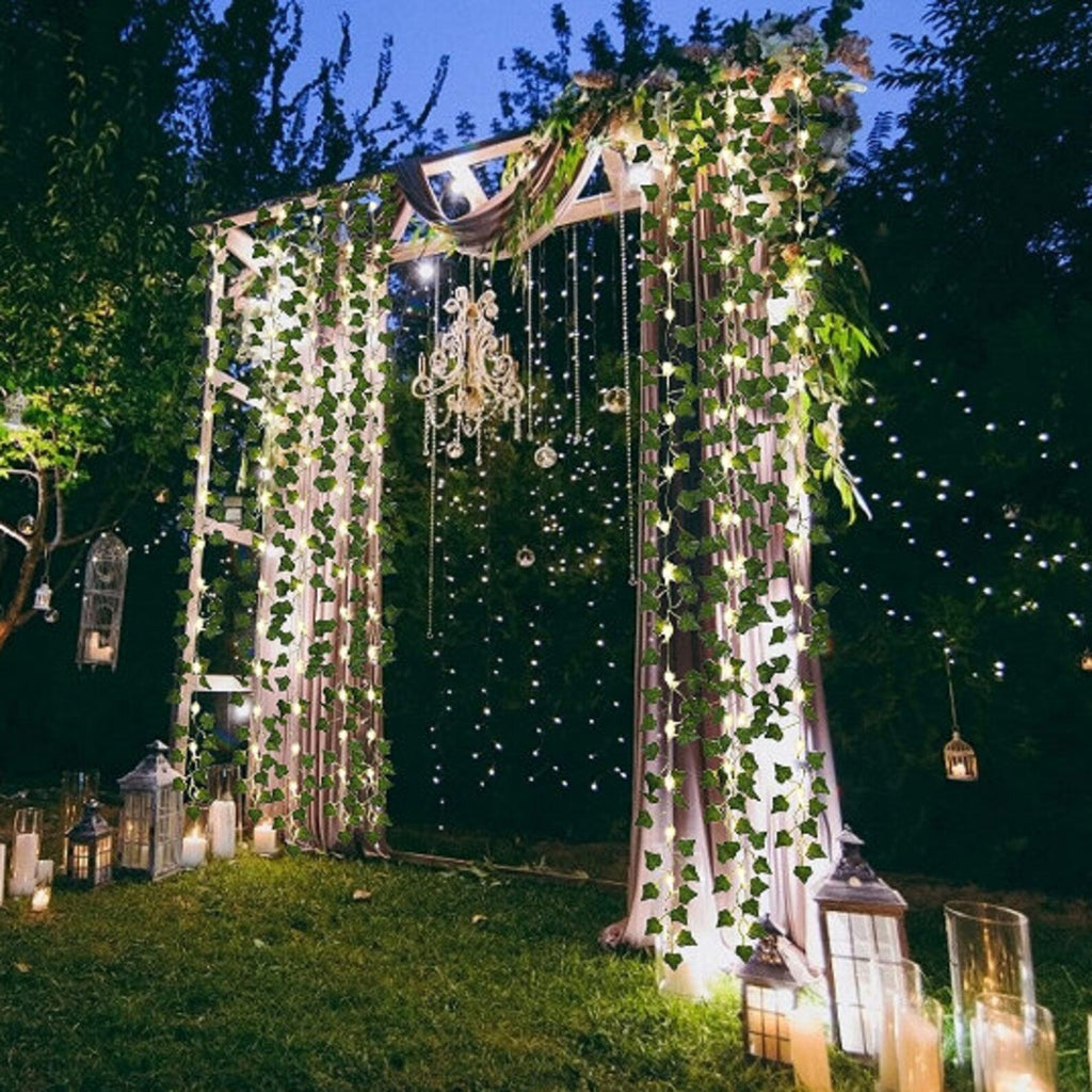 Avtoit | IvyGlow Solar Light Chain Ivy | Waterproof | LED Mood Light for Garden & Balcony | Decor for Outdoor Areas