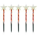 Avtoit | Solar Snowflake Christmas Tree Garden Lights – 5pcs. Waterproof LED Stake Lights for Magical Outdoor Christmas Décor and Year-Round Lawn Illumination