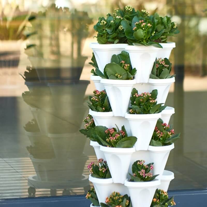 Avtoit | Space-saving Stackable Plant Pots - StrawberryStack