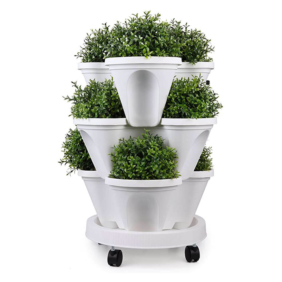 Avtoit | Space-saving Stackable Plant Pots - StrawberryStack