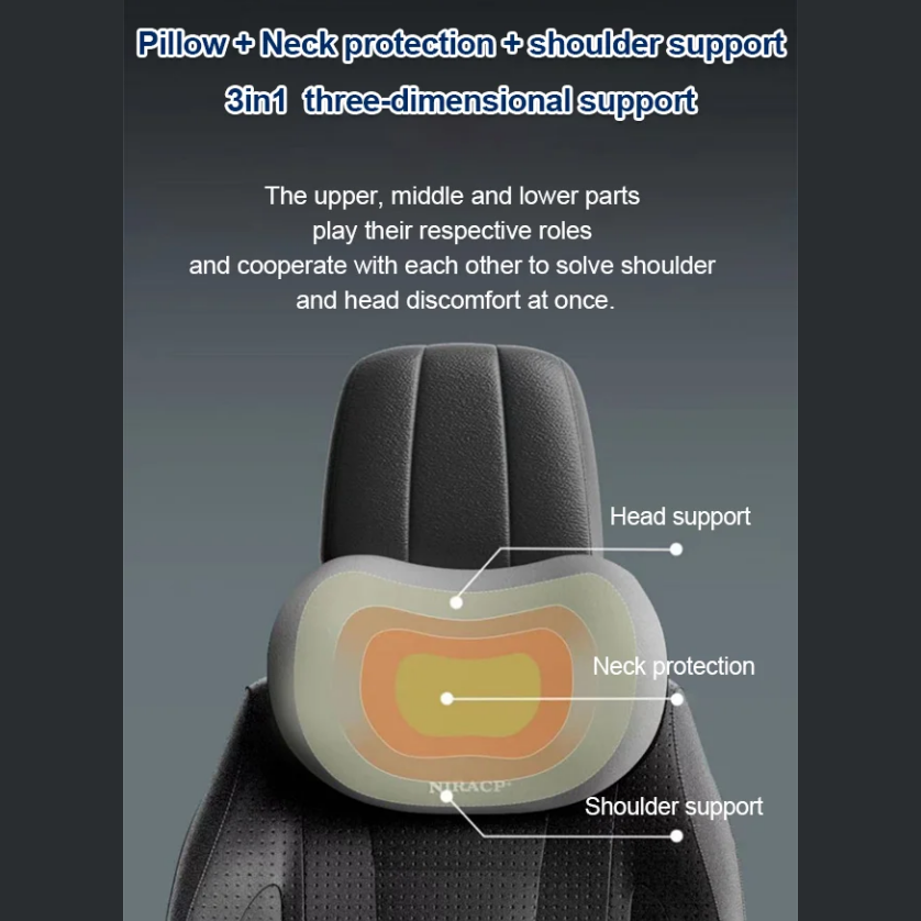 Avtoit | [Creative gift] Neck and waist pillow for the car headrest