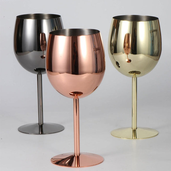 Avtoit | 500ml Stainless Steel Wine Glasses