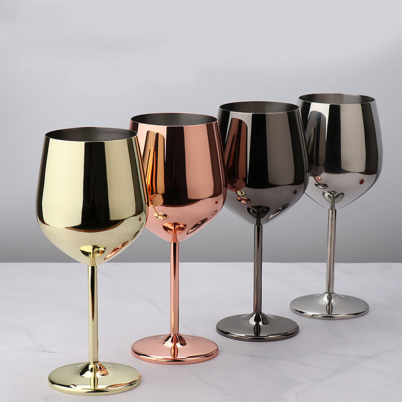 Avtoit | 500ml Stainless Steel Wine Glasses