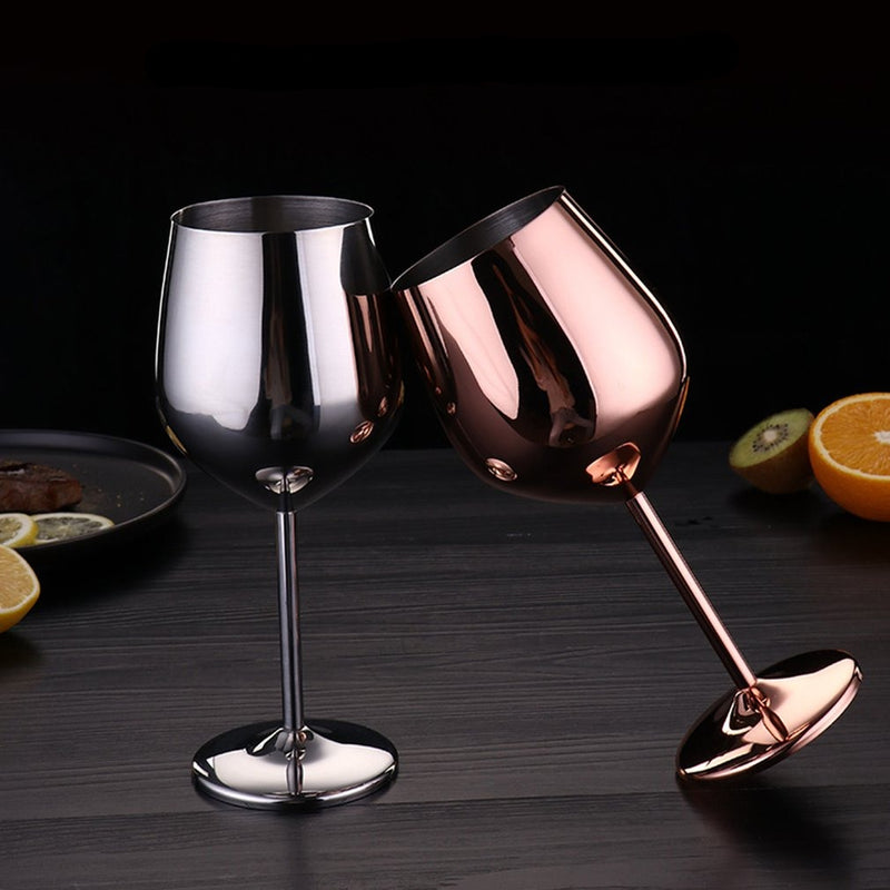 Avtoit | 500ml Stainless Steel Wine Glasses