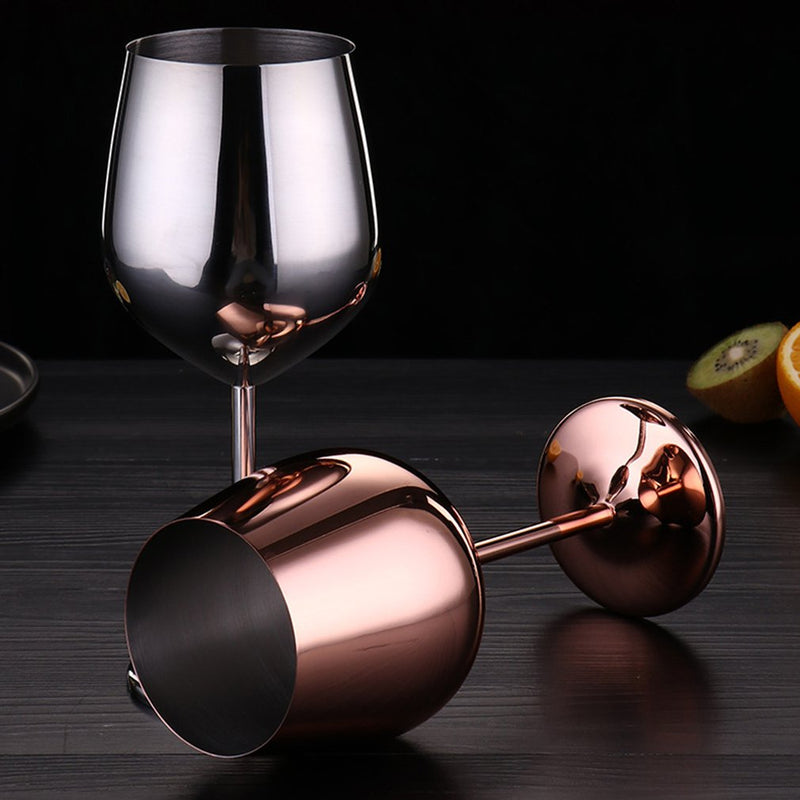 Avtoit | 500ml Stainless Steel Wine Glasses