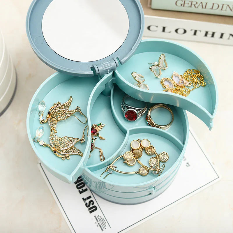 Avtoit | Perfect Gift-4 Layer Rotatable Jewelry Storage Box