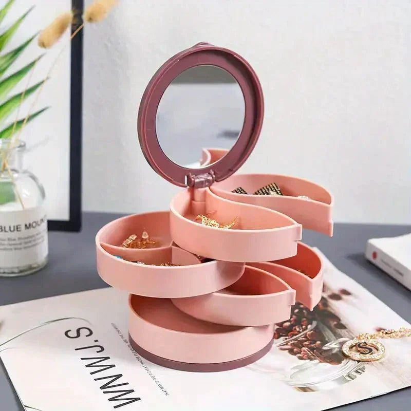 Avtoit | Perfect Gift-4 Layer Rotatable Jewelry Storage Box