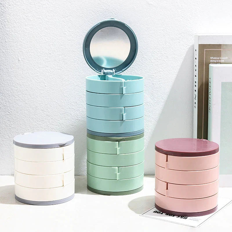 Avtoit | Perfect Gift-4 Layer Rotatable Jewelry Storage Box