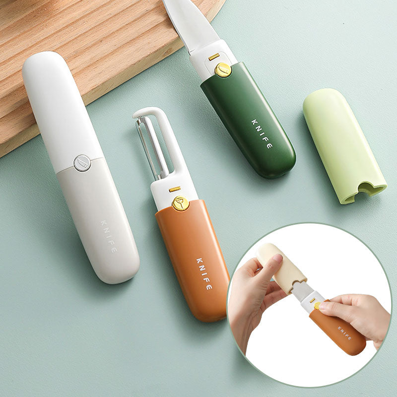Avtoit | Portable Small 2 in 1 Fruit Knife & Peeler