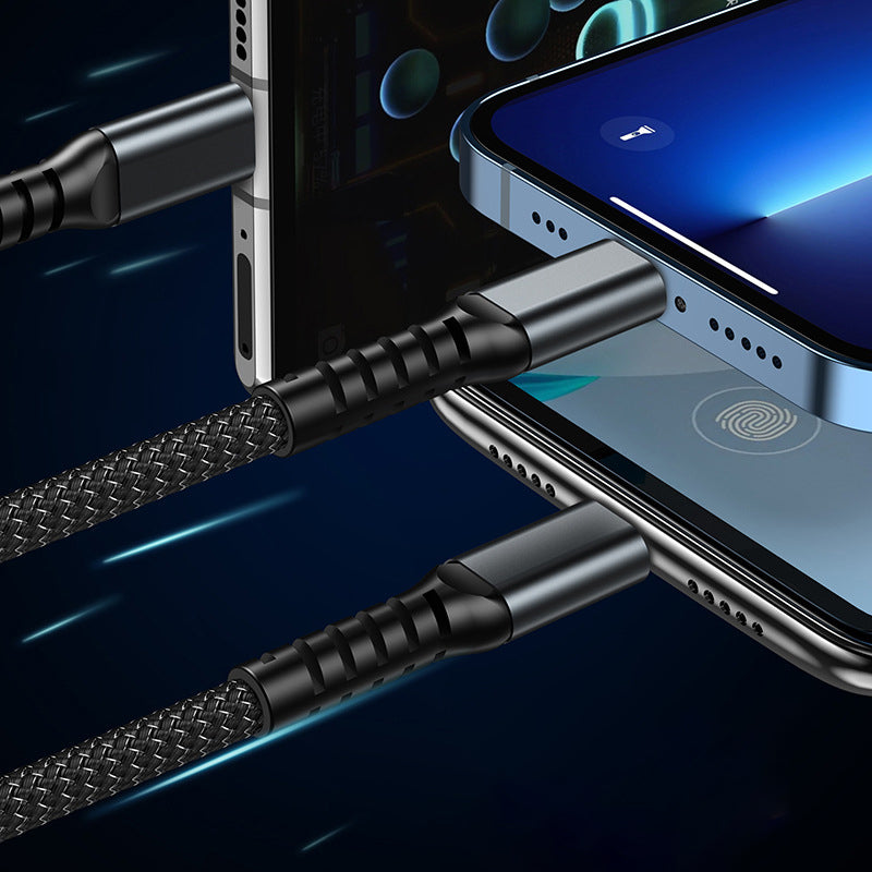 Avtoit | Transparent glowing 3-in-1 super fast charging cable