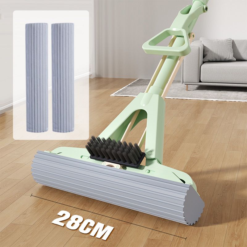 Avtoit | Absorbent Folding Squeeze Sponge Mop with Brush