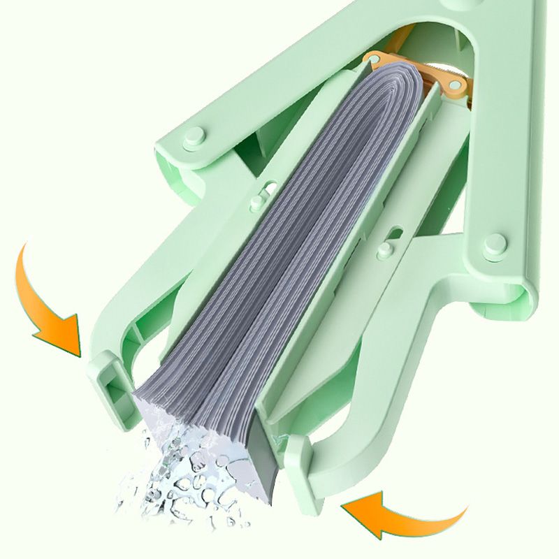 Avtoit | Absorbent Folding Squeeze Sponge Mop with Brush