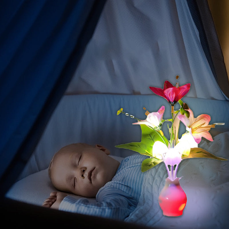 Avtoit | LED night light in the form of simulated flowers with intelligent control for the bedroom