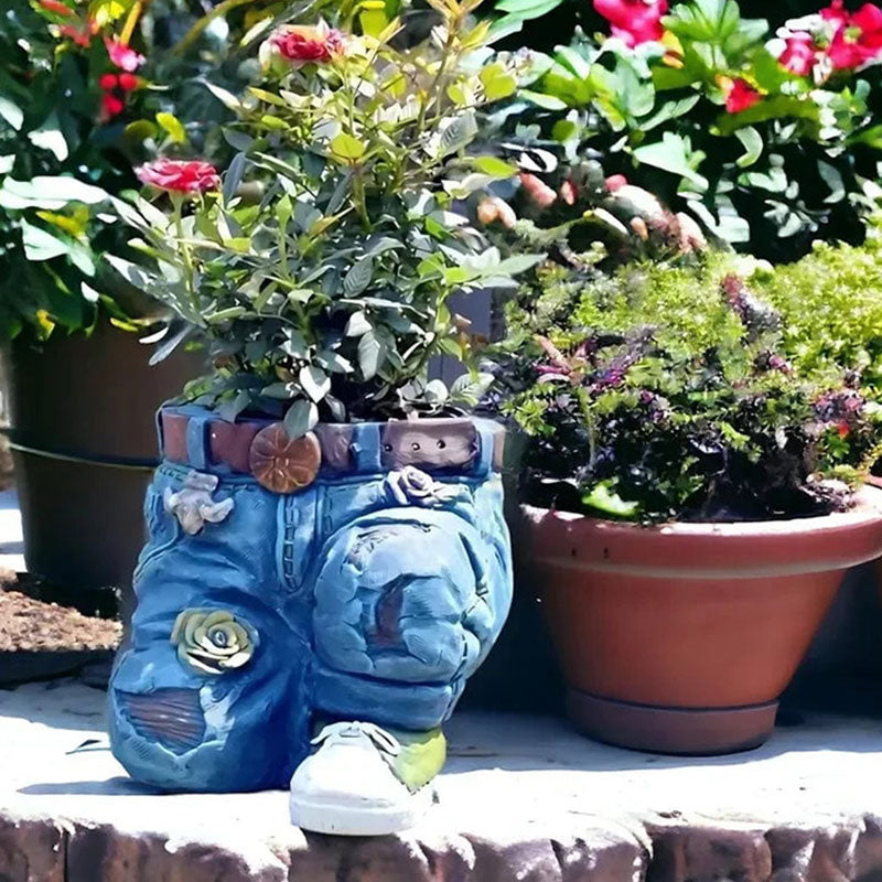 Avtoit | Creative 3D jeans-shaped flower pot