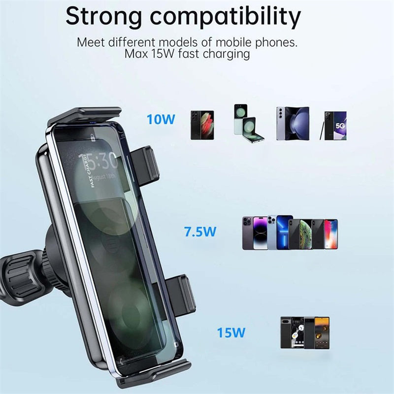 Avtoit | Wireless car charger with two coils for phone mounting