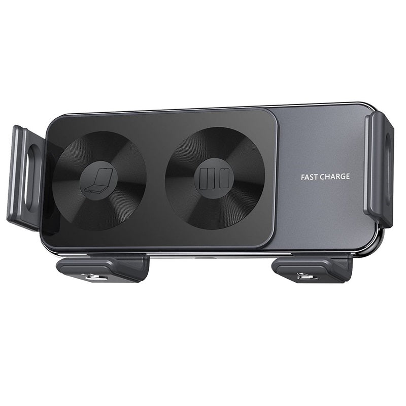 Avtoit | Wireless car charger with two coils for phone mounting