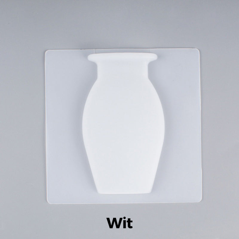 Avtoit | Removable, non-punched silicone vase decoration for wall mounting