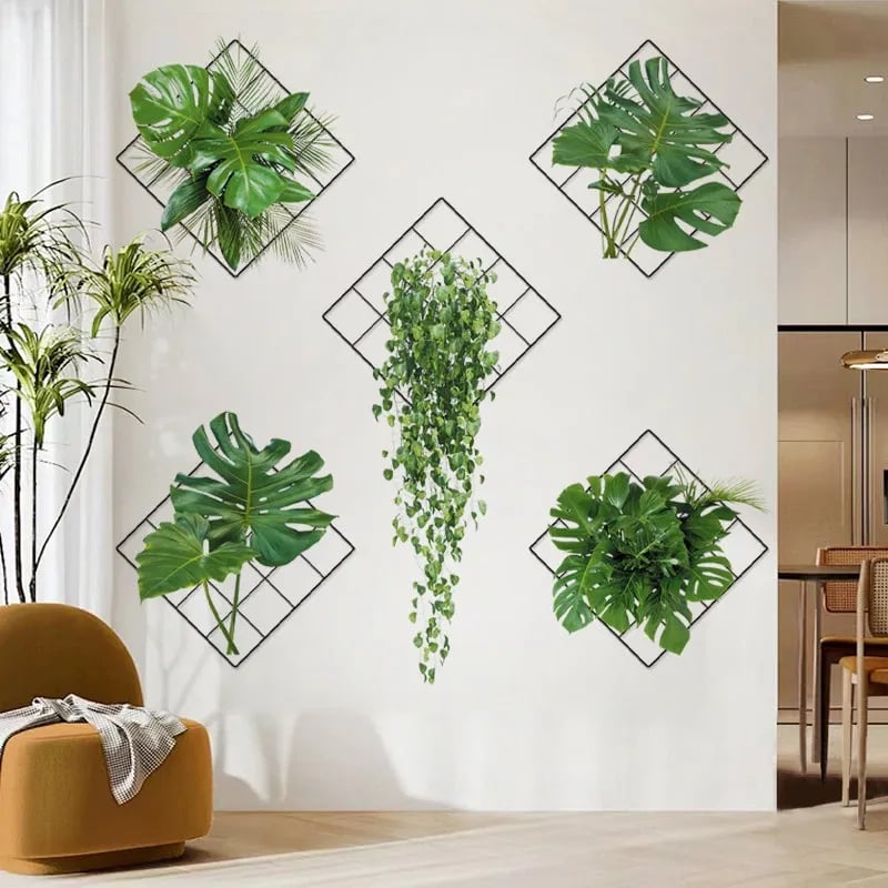 Avtoit | 3D wall sticker with green plant
