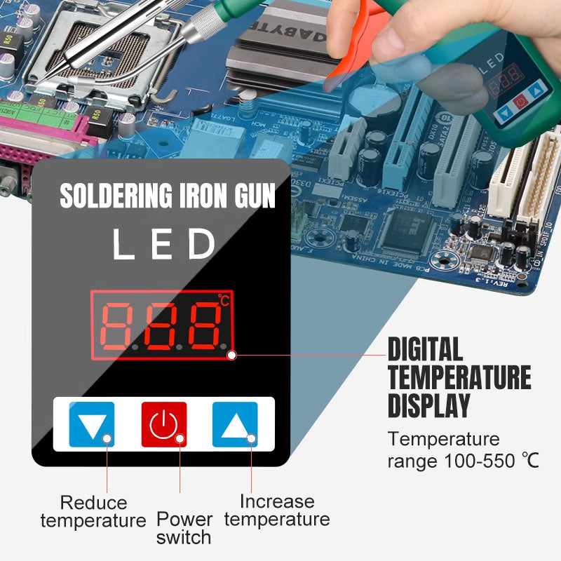 Avtoit | Digital Display Soldering Iron Set - Auto Feed Tin Wire