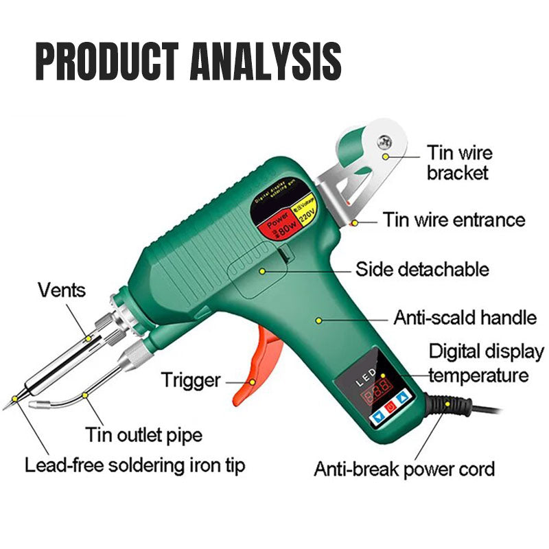 Avtoit | Digital Display Soldering Iron Set - Auto Feed Tin Wire
