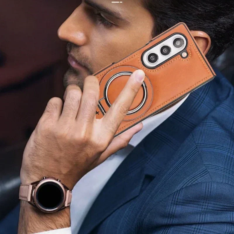 Avtoit | Premium PU leather magnetic case with stand for Samsung Fold 3/4/5/6