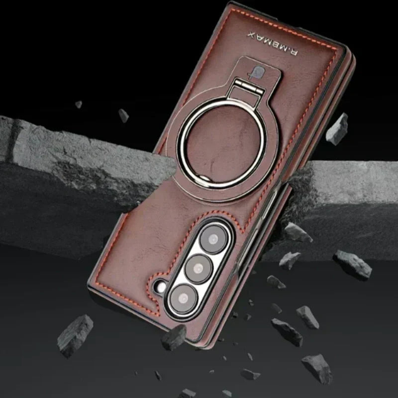 Avtoit | Premium PU leather magnetic case with stand for Samsung Fold 3/4/5/6
