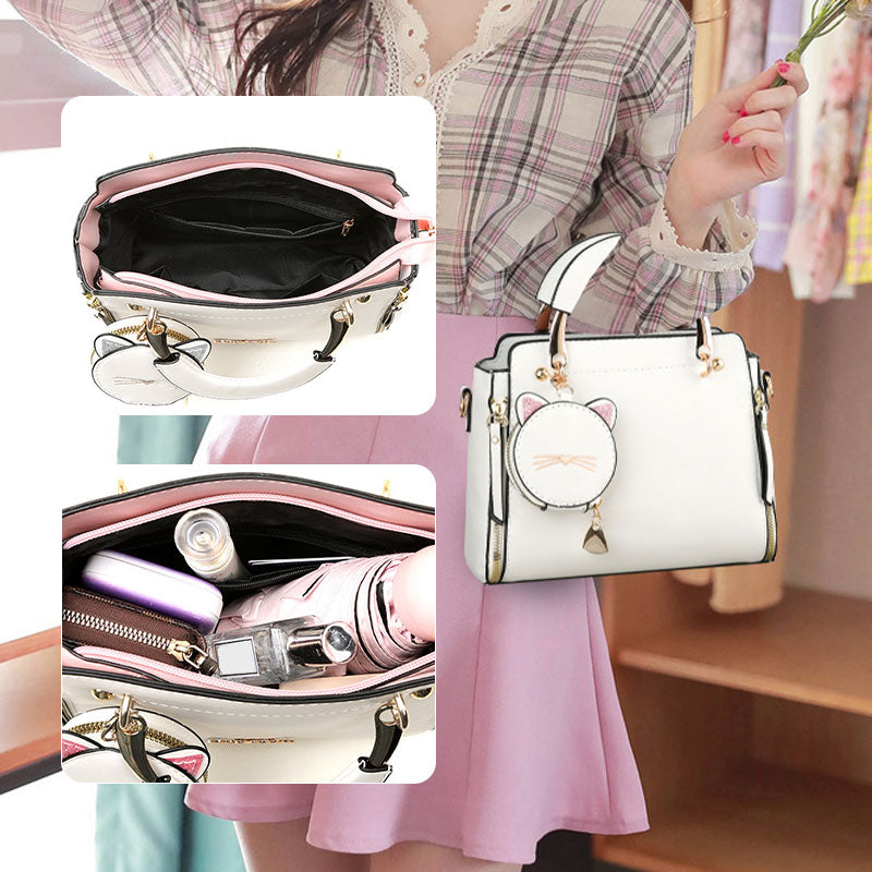 Avtoit | Versatile bag for women with cute kitten organizer