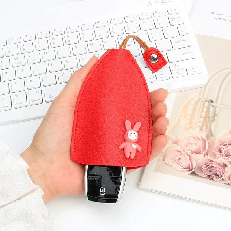 Avtoit | Creative retractable, cute car keychain case with large capacity