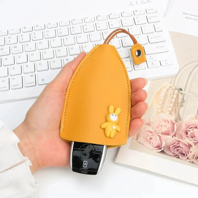 Avtoit | Creative retractable, cute car keychain case with large capacity