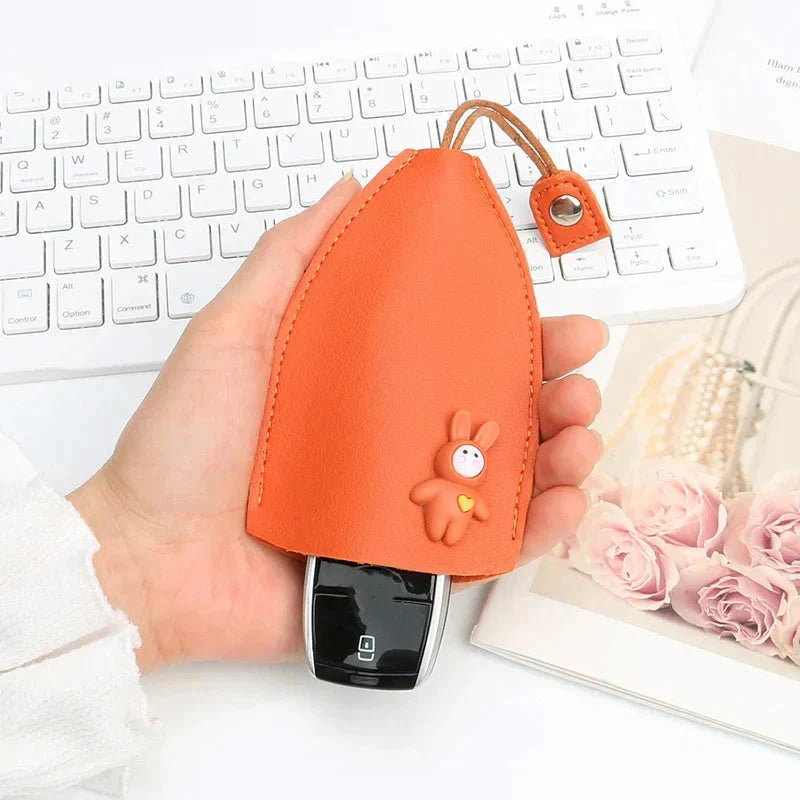 Avtoit | Creative retractable, cute car keychain case with large capacity