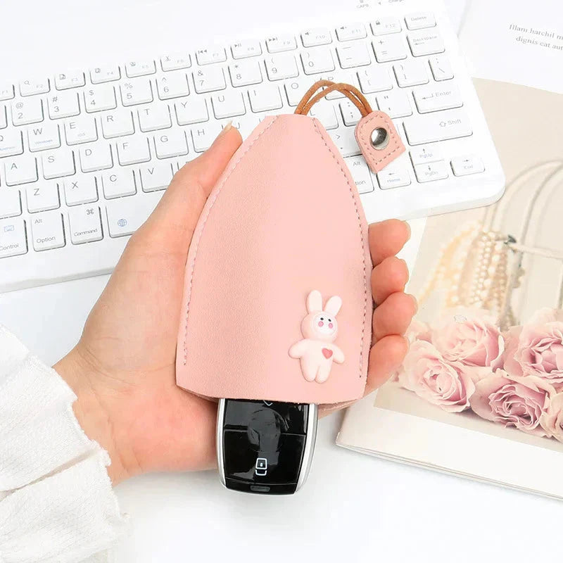 Avtoit | Creative retractable, cute car keychain case with large capacity