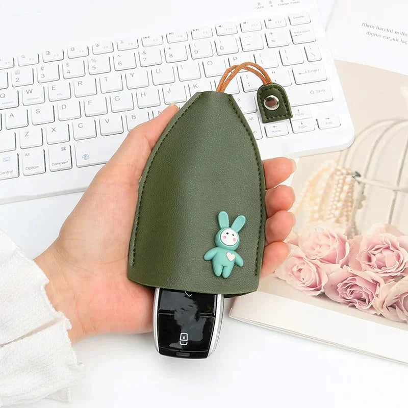 Avtoit | Creative retractable, cute car keychain case with large capacity