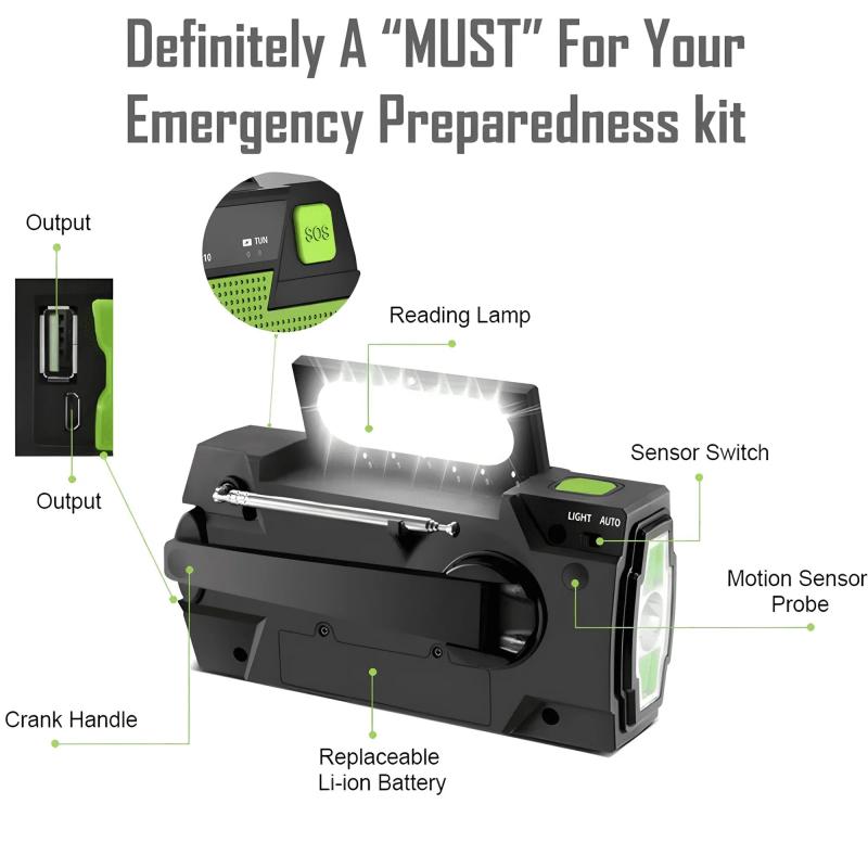 Avtoit | All-in-one solar-powered emergency radio