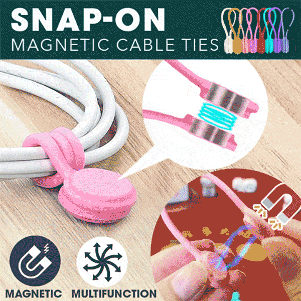 Avtoit | Magnetic cable ties with snap lock