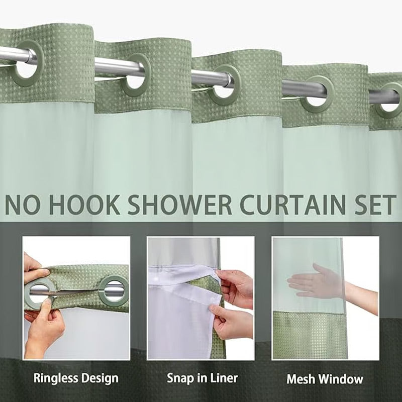 Avtoit | Shower curtain with waffle pattern