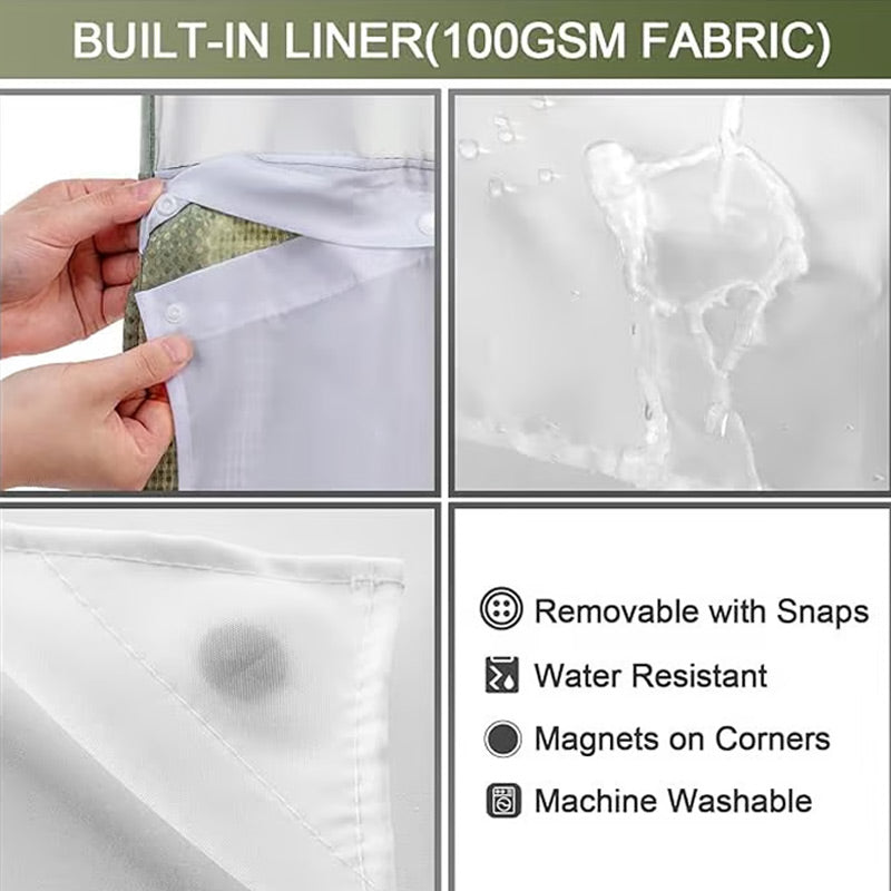 Avtoit | Shower curtain with waffle pattern