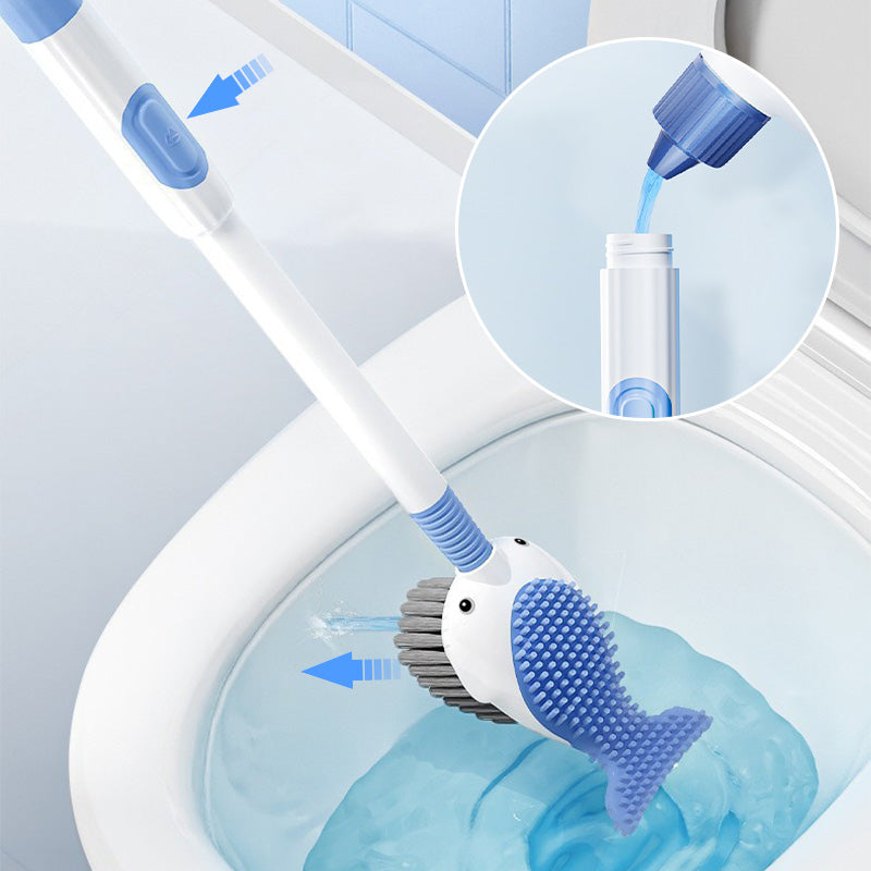 Avtoit | Wall-mounted suction cup toilet brush set