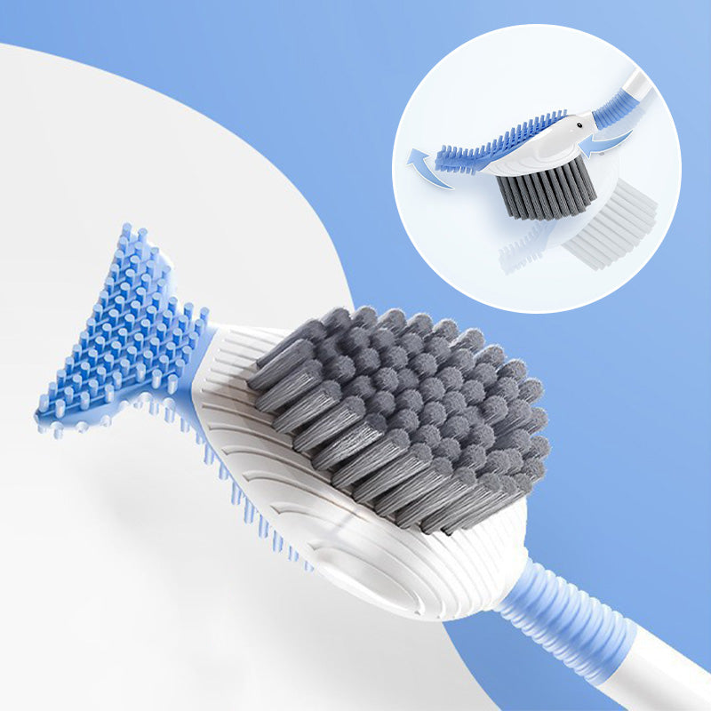 Avtoit | Wall-mounted suction cup toilet brush set