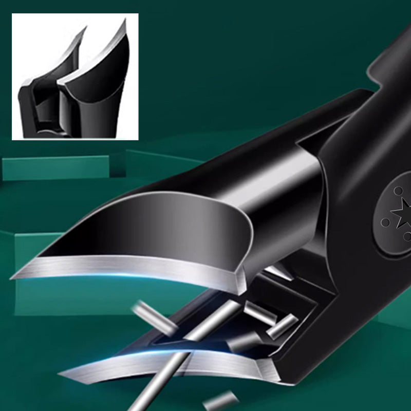 Avtoit | Powerful Angled Nail Clippers with Wide Mouth and Anti-Splash