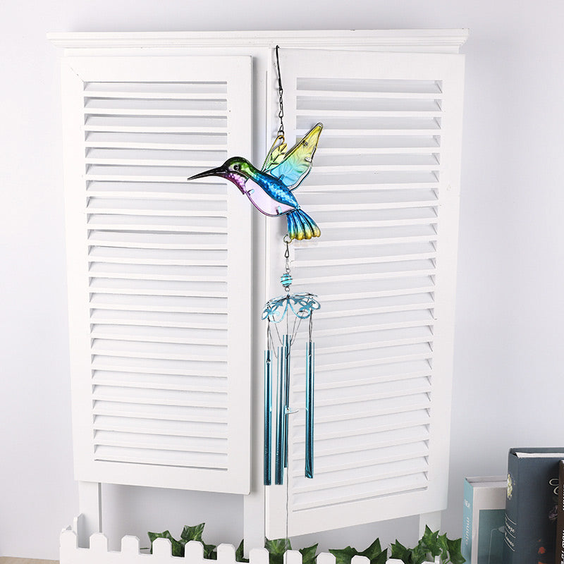 Avtoit | Hummingbird and dragonfly Wind chime garden decoration
