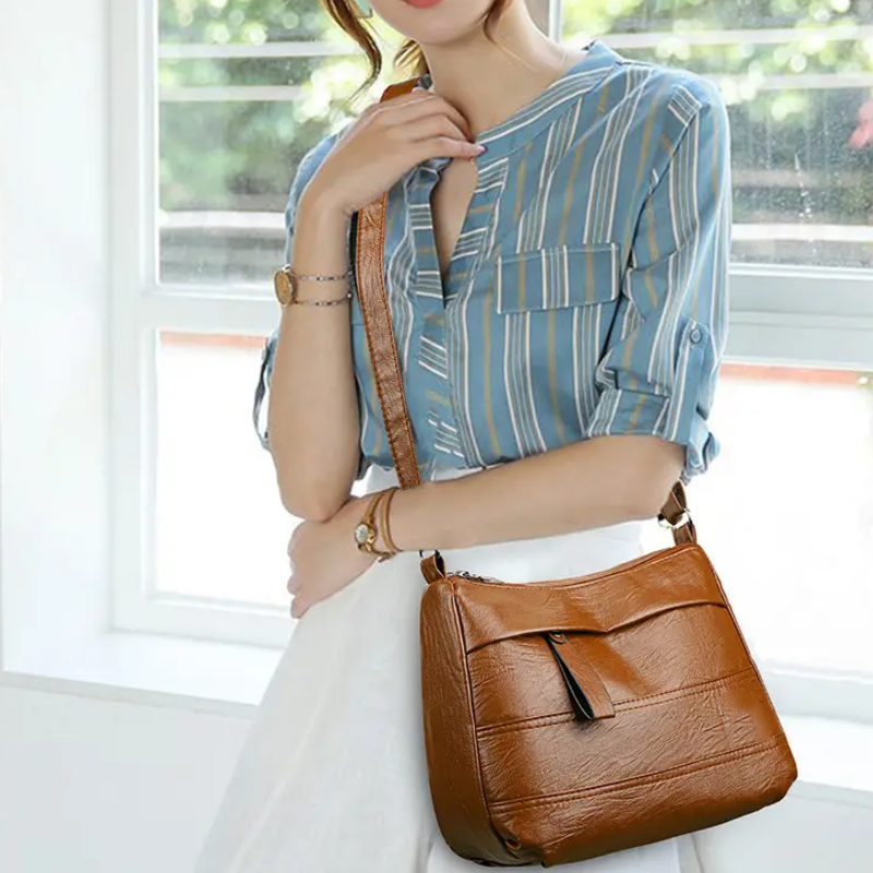 Avtoit | Retro shoulder bag in multiple layers with large capacity