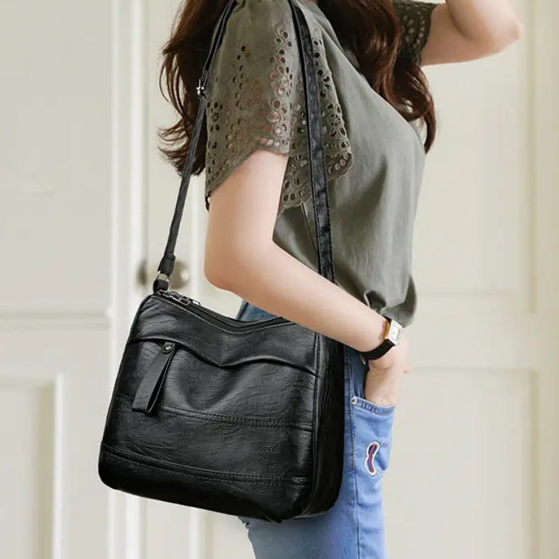 Avtoit | Retro shoulder bag in multiple layers with large capacity