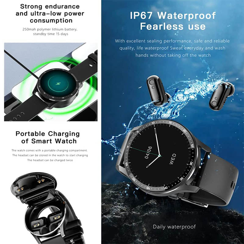 Avtoit | 2-in-1 Smartwatch with Earbuds (For iPhone & Android)