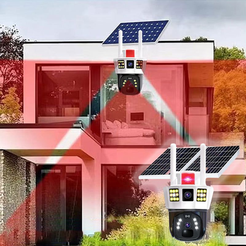 Avtoit | 360° smart solar surveillance camera with three screens