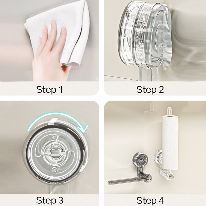 Avtoit | Multifunctional vacuum suction cup toilet paper holder