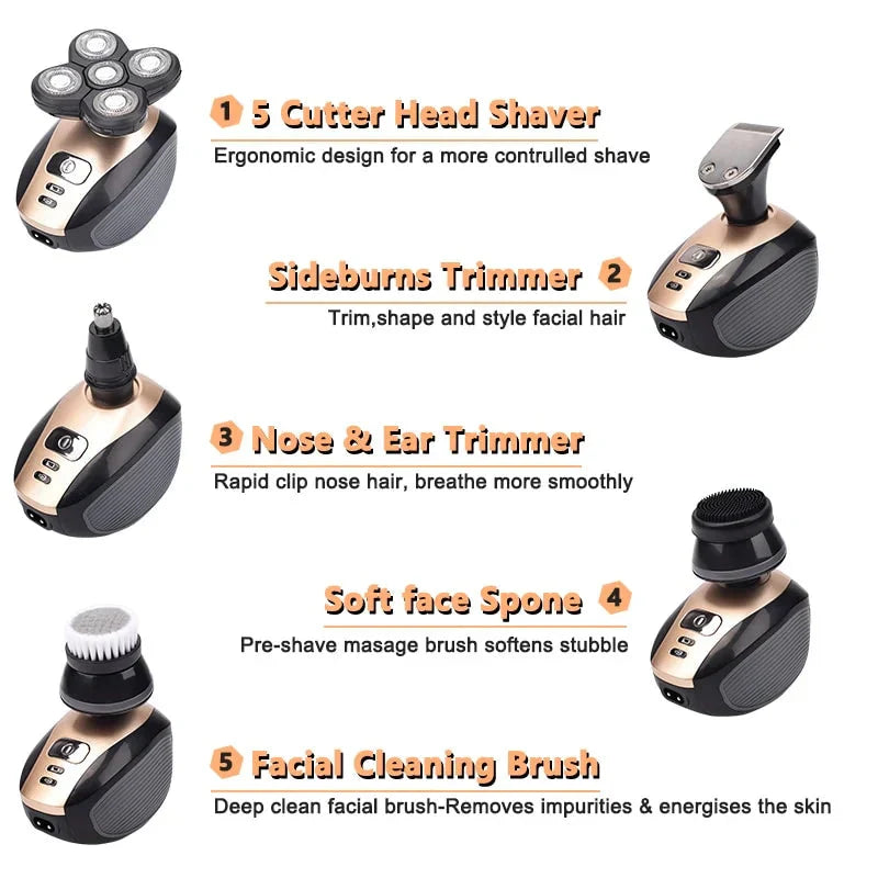Avtoit |  5-in-1 multifunctional 4D electric shaver