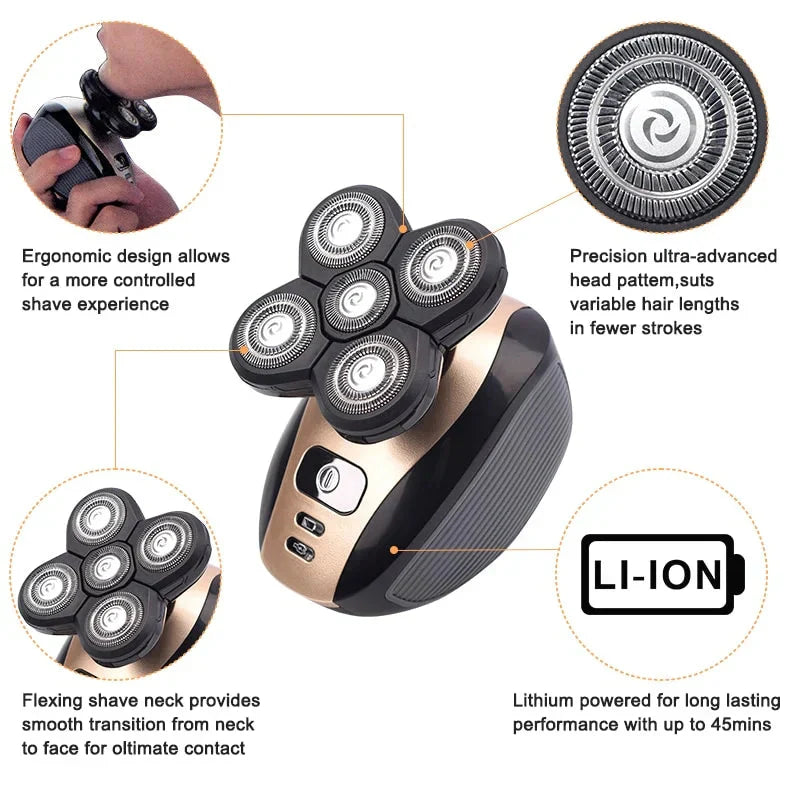 Avtoit |  5-in-1 multifunctional 4D electric shaver