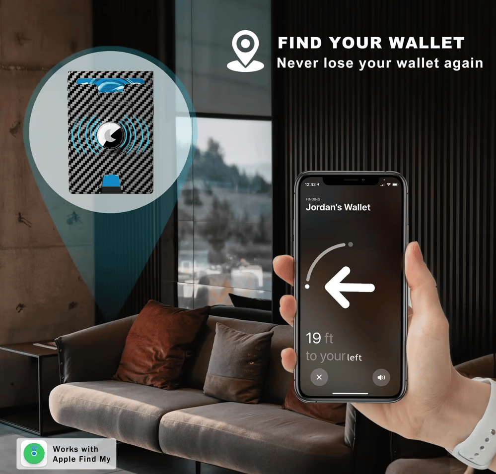 Avtoit | Pop Up aluminum bag Money Clip Slim Leather Slots Credit Card Holder RFID Blocking Bifold Minimalist Wallet